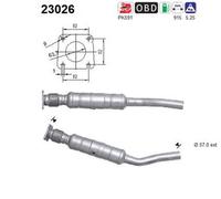 110 KW 150 CV CATALIZZATORE PER Chrysler PT Cruiser PT 2.4