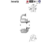 110 KW 150 CV CATALIZZATORE PER Nissan Qashqai +2 I J10, NJ10, JJ10E 2.0 dCi