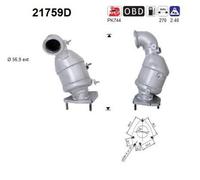 88 KW 120 CV CATALIZZATORE PER Opel Astra H A04 1.9 CDTi 16V