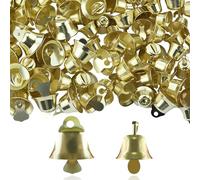 110 mini campane d'oro, piccole campane per fai da te, campane per matrimoni, campane di carta, decorazioni vintage per fai da te, campane per matrimoni, campane di carta, decorazioni per il fai da te