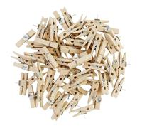 110 mollette in legno con penne, chiodi in legno, mollette in legno naturale, per biglietti, appunti, casa, scuola