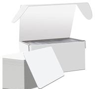 110 pezzi Carta in PVC Card Bianco Cards Scheda Formato CR80 Stampabili e Impermeabili, 86 mm x 54 mm Card Plus PVC Plastica Scheda Spessore 760 Micron per Stampanti per Carta d'identità