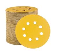 110 pezzi Dischi Abrasivi 125mm, Dischi per Levigatrice Orbitale Inclusi 60/80/100/120/150/180/240/320/400/600/800 grane(100 Pieces-600 Grit)