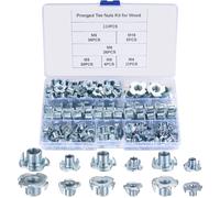 110 Pezzi Kit Dadi a T; Dadi Guida M4 M5 M6 M8 M10; Dado a Quattro Punte Guida;