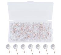 110 pezzi puntine trasparenti da disegno, puntine per lavagna sughero, puntine da disegno, rotonde, per pannelli fotografici, bacheche in sughero, per case, scuole e uffici