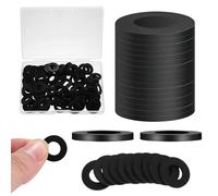 110 Pezzi Rondelle in Gomma Nera - Guarnizioni Resistenti per Tubi, Bagno, Cucina, Viti, Bulloni e Collegamenti Elettrici - Ammortizzazione Vibrazioni e Uso Versatile