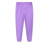 110 To170 Boys and Girls Long Pants Pajamas 1 to 14 Years Old Solid Color Pajama Accappatoio Poliestere Bambini, Lilla, 11-12 Jahre