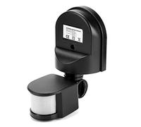 110 V-240 V Regolabile PIR Sensore di movimento del corpo Sensore a infrarossi Interruttore della lampadina Strumenti per il miglioramento della casa(nero)