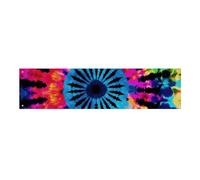 110 x 30 cm banner da appendere alla parete sfondo banner tribù esotico stile tie dye sfondo festa grande banner segno poster per Capodanno, laurea, matrimonio, festa di compleanno decorazione