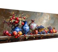 110 x 50cm Fai da Te Pittura Diamante, 5D frutta Diamond Painting Grandi Dimensioni Kit Completo, Diamond Painting con Motivo natura morta, Diamant Painting per Parete Adulti Decorazioni per Casa V_7