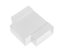 110 x 55 mm, in plastica ABS bianca a T