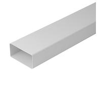 110 x 55 mm, tubo piatto rettangolare bianco 0,5 m