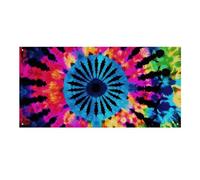 110 x 60 cm banner da appendere alla parete sfondo banner tribù esotico stile tie dye sfondo festa grande banner segno poster per Capodanno, laurea, matrimonio, festa di compleanno decorazione