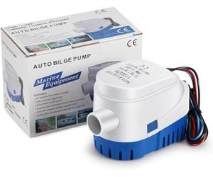 1100 GPH Pompa di Sentina Automatica Barca, SUNSBELL 12V DC Sommergibile Pompa Elettrica dell'Acqua con Galleggiante, Pompa Sentina Automatica per Imbarcazioni Piccolo
