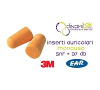 Inserti auricolari modellabili 1100 - SNR 37 dB - arancione - 3M - conf. 200 paia