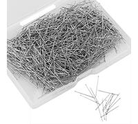 1100 Spilli da Cucito da 2,5 Cm, Dritti per Sartoria, Gioielli, in Raso Fine, per Cucito e Artigianato