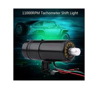 11000RPM Car Motorcycle Adjustable Red LED Tachometer Tacho Gauge Shift Light