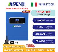11000W 48V Ibrido Inverter Solare On+Off-Grid 2MPPT 160A 220Vac Onda Seno Puro