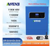 11000W Solar Inverter Off-Grid-Hybrid 2MPPT 160A 220/230Vac 48V 500V with WIFI