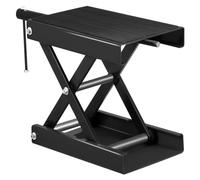 1100LBS Sollevatore for moto Supporto for martinetto a forbice centrale for coperto con cuscinetto in gomma antiscivolo Regola gli strumenti di altezza 190-330mm Funzionamento Fluido Efficiente(Black)