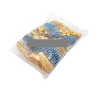 1100PCS 1/2W 1M Metal Film Resistor Assorted Kit 1R 2.2R 3.3R 4.7R 100R 100K 470K 10M 1M 2M Ohms Metal Film Resistors Set AUOQKQUT