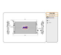 110129 RADIATORE RAFFREDDAMENTO MOTORE AHE VOLVO FORD MAZDA