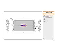 110129A RADIATORE RAFFREDDAMENTO MOTORE AHE VOLVO FORD MAZDA