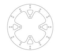 Moto-master Halo Arctic Cat 110448 Front Brake Disc Argento