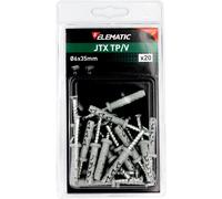 1105 Q.TA' 10 ELEMATIC BLISTER TASSELLO JTX TP/V 6X35 C/VITE 20