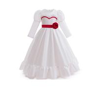 (110cm)Costume cosplay bambini The Conjuring 4 Annabelle vestito Halloween spettacolo palco