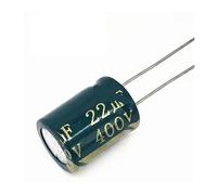 110pcs/lot 22UF high frequency low impedance 400V 22UF aluminum electrolytic capacitor size 10 * 17mm T22 20%