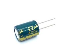 110pcs/lot 22UF high frequency low impedance 400V 22UF aluminum electrolytic capacitor size 13 * 17mm 20% RUAJOGYNVM