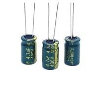 110pcs/lot 400v 4.7UF high frequency low impedance 400V4.7UF aluminum electrolytic capacitor size 8 * 12 S22 20% CZAOINCU