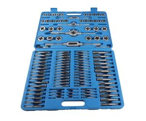 110pz Set Maschi e Filiera M2-M18, Set di Maschi Filettatori e Filiere Metriche, Set di Utensili per Filettare Maschi Metrica con Valigetta Portatile, per Maschiature Fai Da Te, Tagli, Filettature