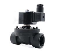 110V 220V 24V 12V, DN15 DN20 DN25 DN32 DN40 DN50, Elettrovalvola in plastica normalmente chiusa/aperta, valvole for acqua(ES Normally closed,1-1/2"_NPT THREAD_AC220V)