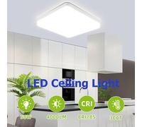 110V/220V Luce da soffitto LED universale, plafoniera quadrata/rotonda, luce bianca 6500K, illuminazione luminosa per casa, camera da letto, soggiorno, corridoio, cucina, bagno, appartamento, balcone,