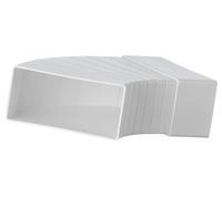 110x55 mm 15-60° Curva a Canale Rettangolare - Adattatore, Connettore per Condotte in Plastica