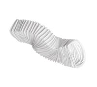 110x55mm Condotto d'aria Flessibile per Cappa da Cucina, Condizionatore d'aria, Aspiratore, Asciugatrice - Tubo di Scarico da 1m - Condotto di Ventilazione - PVC