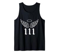 111 Angel Number Wings, Minimalista Guardian Halo Spiritual Canotta