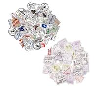 1110 Adesivi Retrò, Adesivi Da Viaggio, Adesivi Per Album, Adesivi Per Francobolli, Adesivi Per Visti Retrò, Adesivi Graffiti Autoadesivi