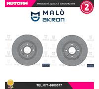 1110338 Coppia disco freno anteriore adatto a Honda-Mg-Rover (MARCA-MALO').