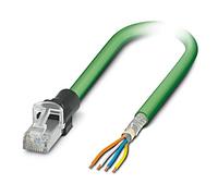 1112857 Patch cord SF/UTP 5 Line Cu, stagnato PUR verde 1m 22AWG IP20 PHOENIX...