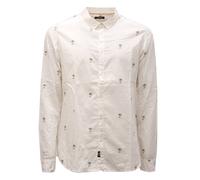 1112AG camicia uomo OFFICINA36 off white palm print cotton shirt man
