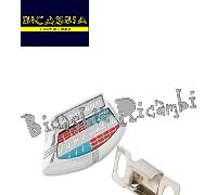 11192 TARGHETTA LAMBRETTA ROSSO BLU CON STAFFA 125 LI SERIE 3 4 SERVETA SPECIAL
