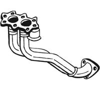 101 CV TUBO GAS SCARICO PER VW Golf III 1H1 1.6 KW 74 CV 101