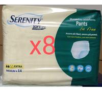 112 Mutandine Pants Misura M Media Serenity 8 Confezioni Da 14 Pezzi Pannoloni
