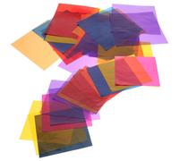 112 Pcs Cellophane Colorato Celofane Imballaggi Carta Cellophanata