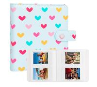 112 Tasche Mini Album Fotografico 2 x 3 Portatile Portafotografie Kpop Compatibile con Fujifilm Instax Mini Fotocamere/Polaroid Snap Touch/SocialMatic Fotocamere Istantanee (1Pack, Blu)