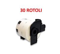 11209 30 ROTOLI ETICHETTE COMPATIBILI 62x29 BROTHER QL500 QL570 QL1050 DK11209