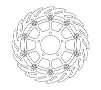 MOTO MASTER 112216 BRAKE ROTOR FLOATING FLAME BLACK MV AGUSTA F3 800 ABS 2017